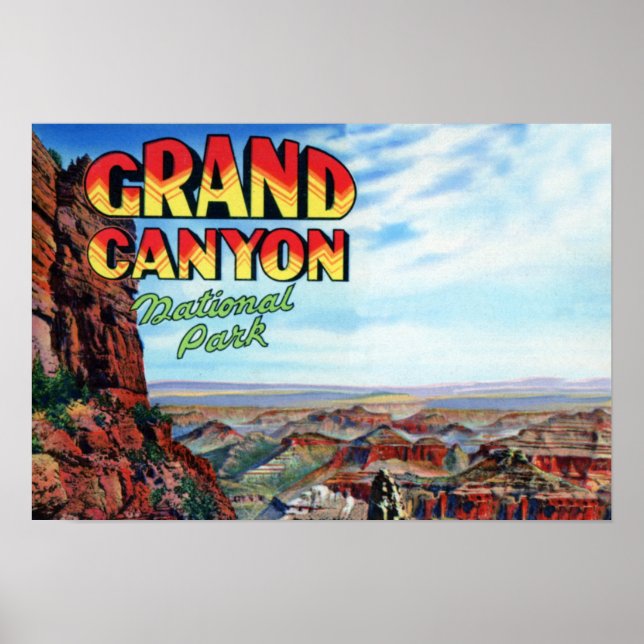 Grand Canyon Nationalpark Grosses Letter Poster (Vorne)