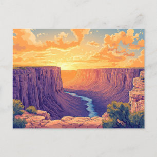 Grand Canyon Nationalpark Holiday Postcard Feiertagspostkarte