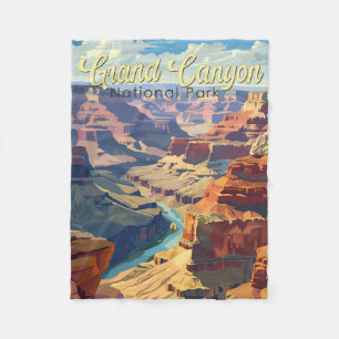 Grand Canyon Nationalpark Illustration Fleecedecke