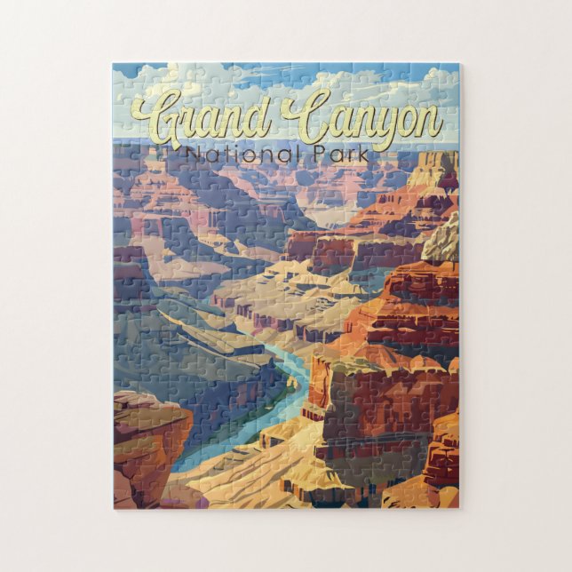 Grand Canyon Nationalpark Illustration Puzzle (Vertikal)