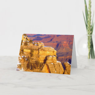 Grand Canyon Nationalpark im Winter Karte