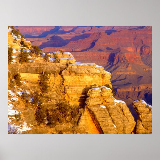 Grand Canyon Nationalpark im Winter Poster (Vorne)