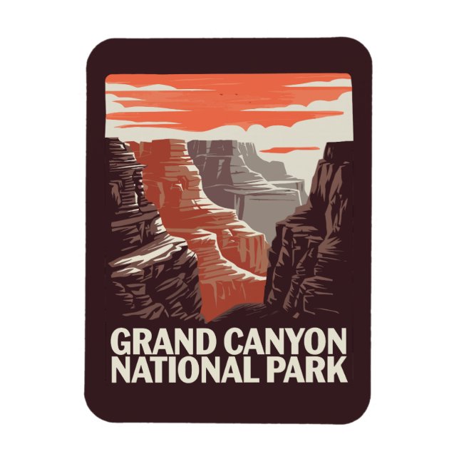 Grand Canyon Nationalpark Landschaft Magnet (Vertikal)