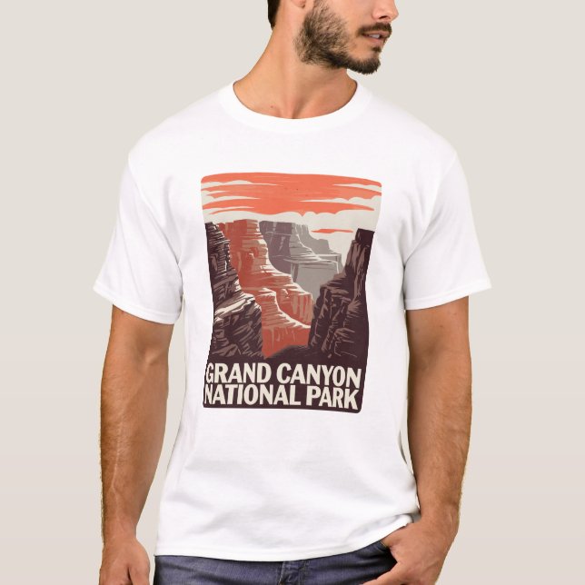 Grand Canyon Nationalpark Landschaft T-Shirt (Vorderseite)