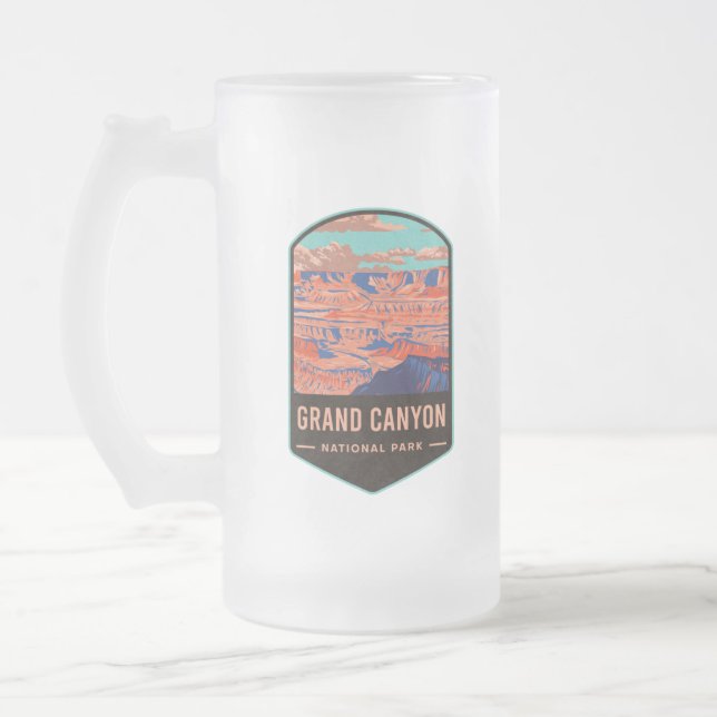 Grand Canyon Nationalpark Mattglas Bierglas (Links)