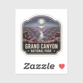 Grand Canyon Nationalpark Nacht-Abzeichen Aufkleber