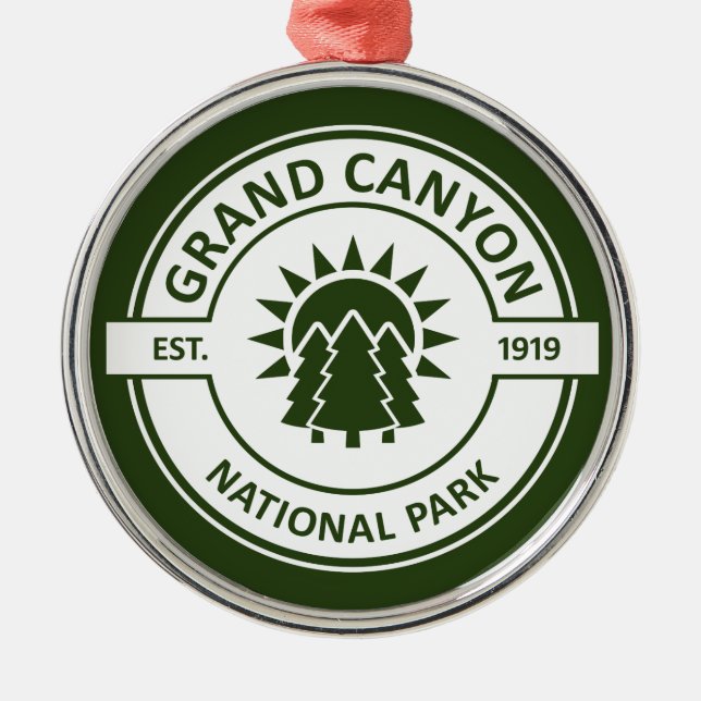 Grand Canyon Nationalpark Ornament Aus Metall (Vorne)