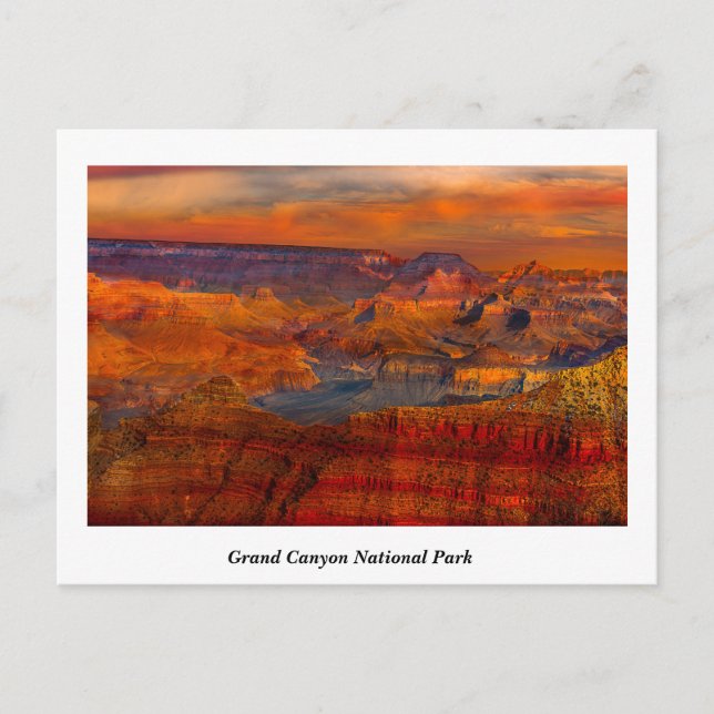 Grand Canyon Nationalpark Postcard Postkarte (Vorderseite)