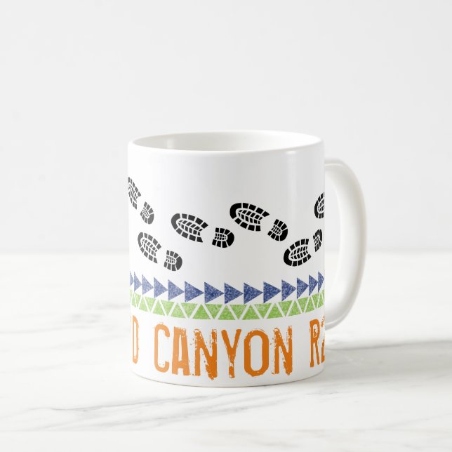 Grand Canyon Nationalpark R2R Wanderschuhe Kaffeetasse (VorderseiteRechts)