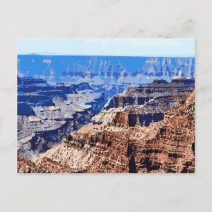 Grand Canyon Nationalpark Retro Design Postkarte