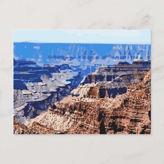 Grand Canyon Nationalpark Retro Design Postkarte (Vorderseite)