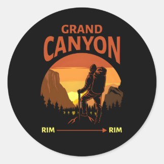 Grand Canyon Nationalpark Rim Rim Wandern Runder Aufkleber