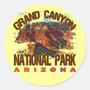 Grand Canyon Nationalpark Runder Aufkleber