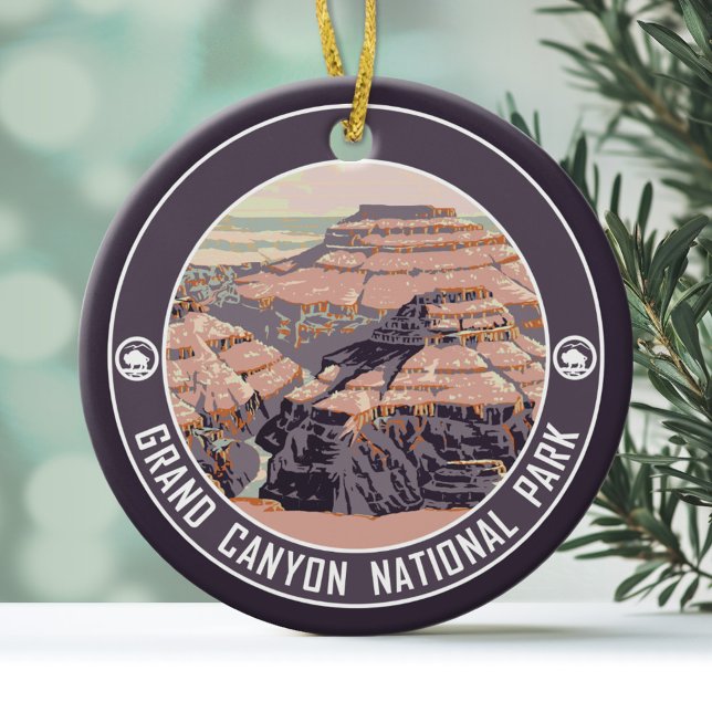 Grand Canyon Nationalpark Souvenir Keramikornament (Personalized Christmas Photo Ornament)