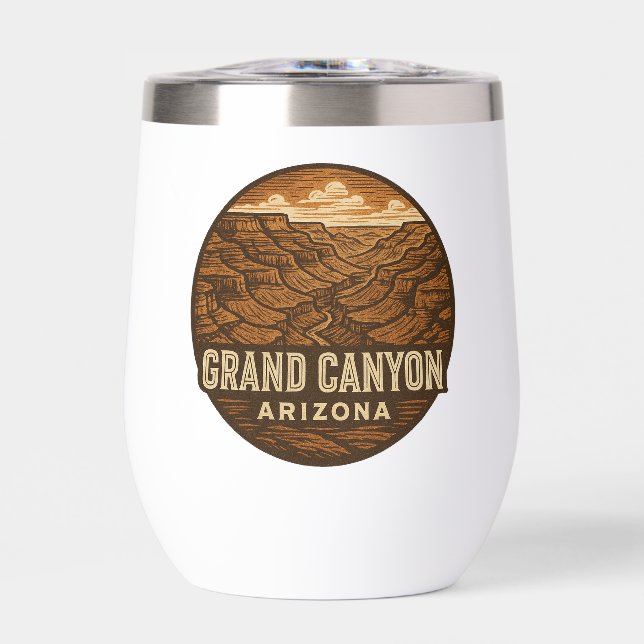 Grand Canyon Nationalpark Stemless Wine Tumbler (Vorderseite)