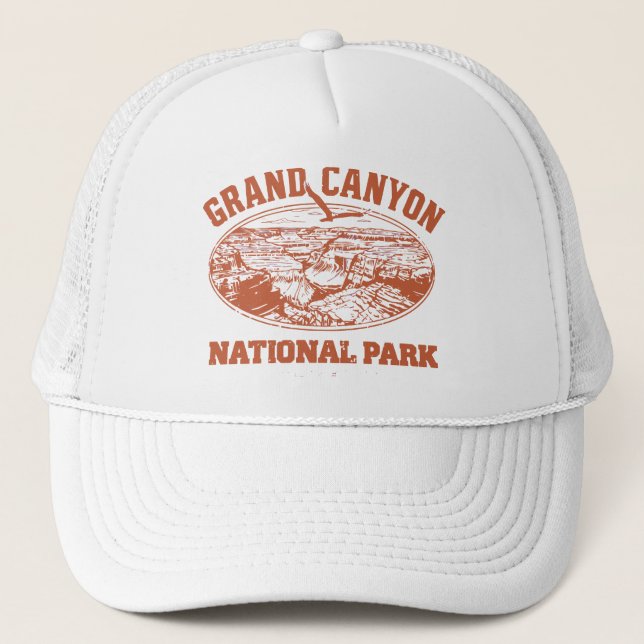 Grand Canyon Nationalpark Vintag Truckerkappe (Vorderseite)