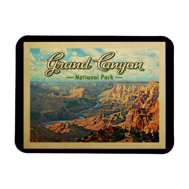 Grand Canyon Nationalpark Vintage Magnet (Horizontal)