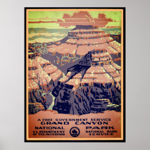 Grand Canyon Nationalpark Vintage Poster