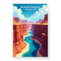 Grand Canyon Nationalpark Vintage Reiseplakat