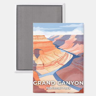 Grand Canyon Nationalpark Watercolor Reisen Magnet