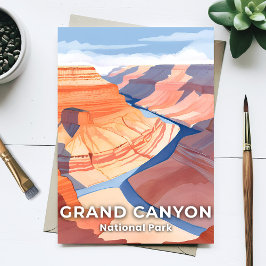 Grand Canyon Nationalpark Watercolor Reisen Postkarte