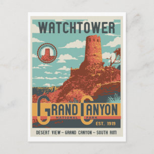 Grand Canyon Nationalpark Wchtower Postkarte