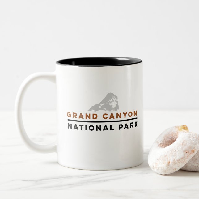 Grand Canyon Nationalpark Zweifarbige Tasse (Mit Donut)