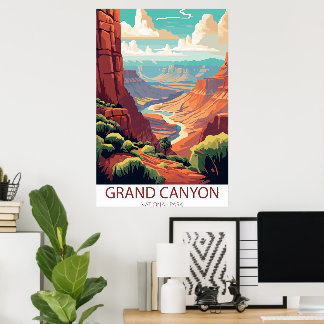 Grand Canyon Nat'l Park Reise-Wandposter Poster