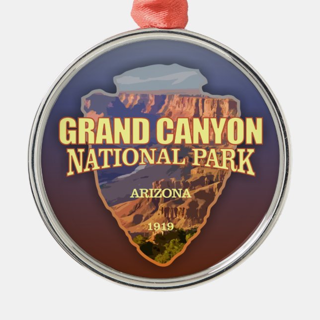 Grand Canyon NP (Pfeilspitzen) Ornament Aus Metall (Vorne)