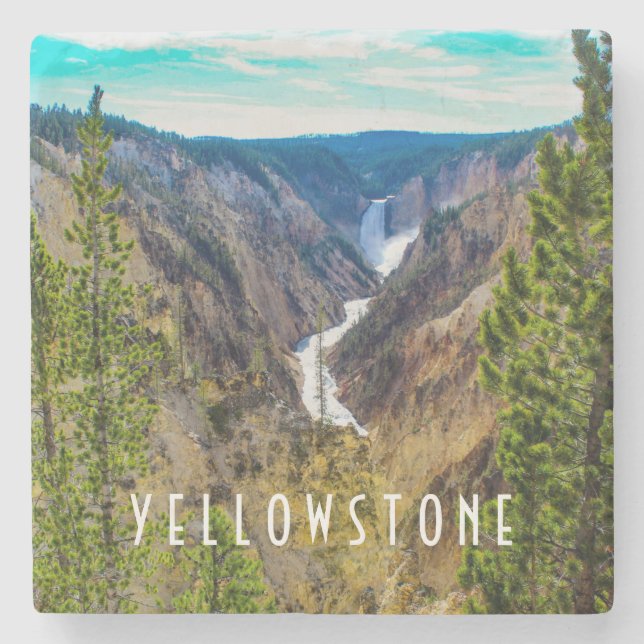 Grand Canyon of Yellowstone Steinuntersetzer (Vorderseite)