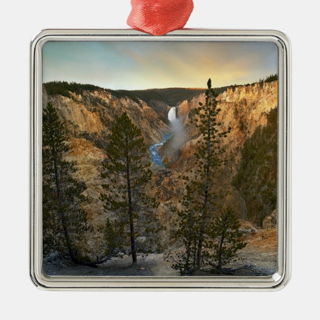 Grand Canyon of Yellowstone, Yellowstone Silbernes Ornament (Vorne)