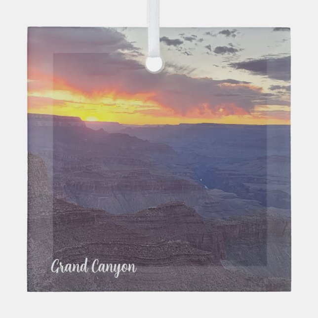 Grand Canyon Ornament Aus Glas (Vorderseite)