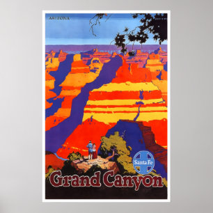 Grand Canyon Poster National Parks Kunst Santa Fe