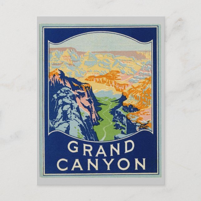 Grand Canyon Postkarte (Vorderseite)