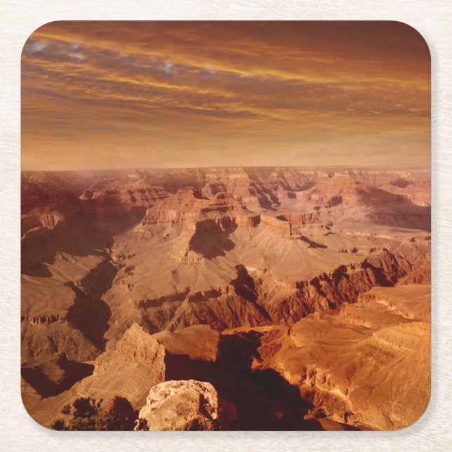 Grand Canyon Rechteckiger Pappuntersetzer (Vorderseite)