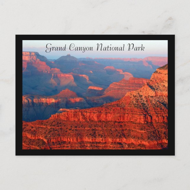 Grand Canyon Red np Postkarte (Vorderseite)