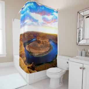 Grand Canyon Red Rocks und Blue Water Beautiful Duschvorhang