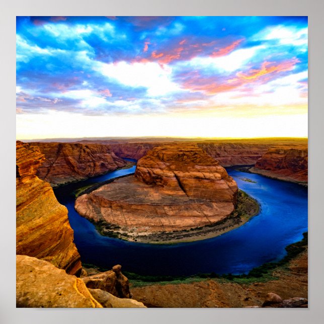 Grand Canyon Red Rocks und Blue Water Beautiful Poster (Vorne)
