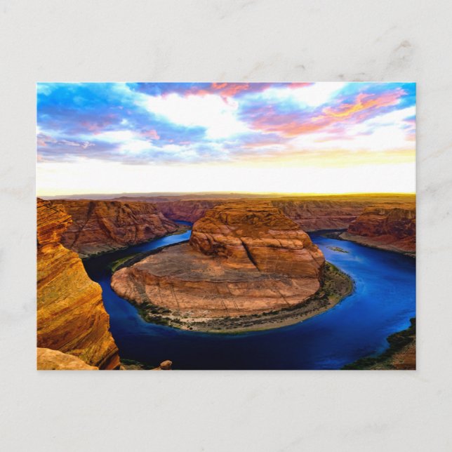 Grand Canyon Red Rocks und Blue Water Beautiful Postkarte (Vorderseite)