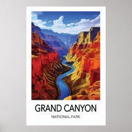 Grand Canyon Reiseplakat Nationalpark Kunst Poster