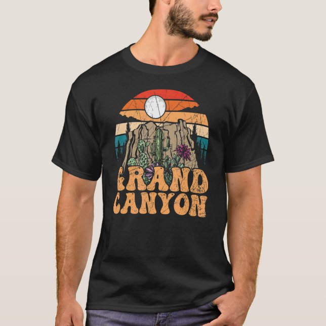 Grand Canyon Retro Nationalpark T-Shirt (Vorderseite)