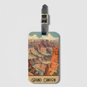 Grand Canyon Retro Reisedesign Gepäckanhänger