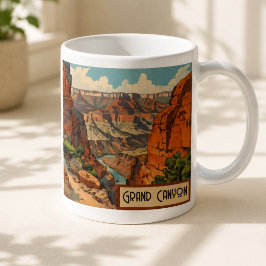Grand Canyon Retro Reisedesign Kaffeetasse