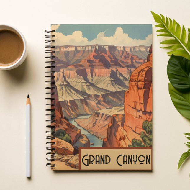 Grand Canyon Retro Reisedesign Planer (Von Creator hochgeladen)