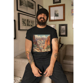 Grand Canyon Retro Reisedesign T-Shirt