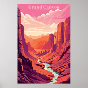 Grand Canyon Retro Vintage Poster