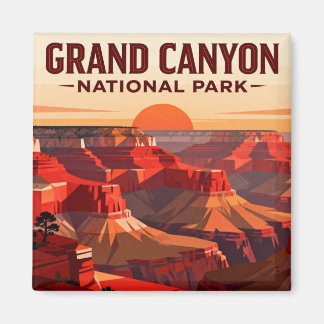 Grand Canyon Rim to Rim Wanderer Leistung Magnet