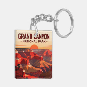 Grand Canyon Rim-to-Rim-Wandererfolg Schlüsselanhänger