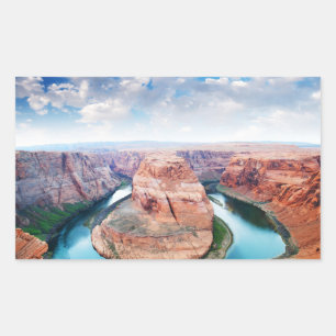 Grand Canyon River Bend Rechteckiger Aufkleber