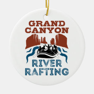 Grand Canyon River Rafting Colorado River Keramik Ornament